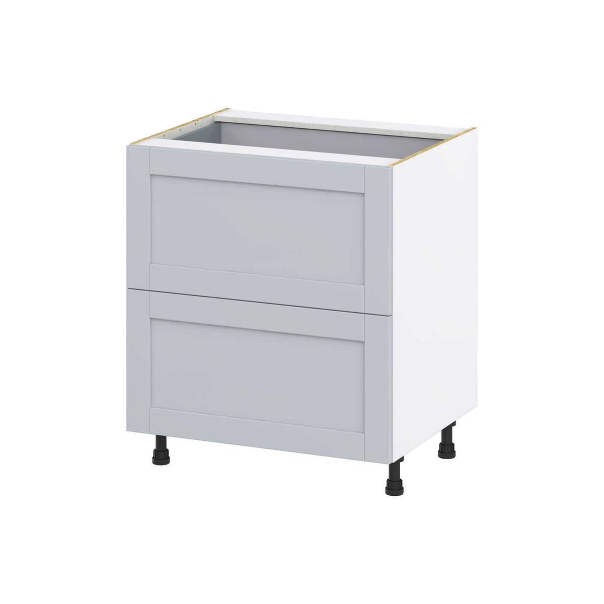 Hugo&Borg Charlesberg 30-in W x 34.5-in H x 24-in D Gray 2-Drawer Base Fully Assembled Cabinet