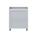 Hugo&Borg Charlesberg 30-in W x 34.5-in H x 24-in D Gray 2-Drawer Base Fully Assembled Cabinet