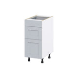 Hugo&Borg Charlesberg 15-in W x 34.5-in H x 25-in D Gray 3-Drawer Base Fully Assembled Cabinet