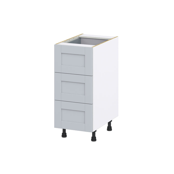 Hugo&Borg Charlesberg 15-in W x 34.5-in H x 24-in D Gray 3-Drawer Base Fully Assembled Cabinet