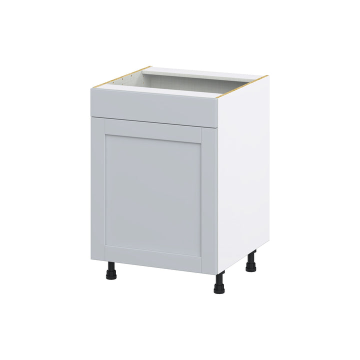 Hugo&Borg Charlesberg 24-in W x 34.5-in H x 24-in D Gray Sink Base Fully Assembled Cabinet (Flat Panel Shaker Style)