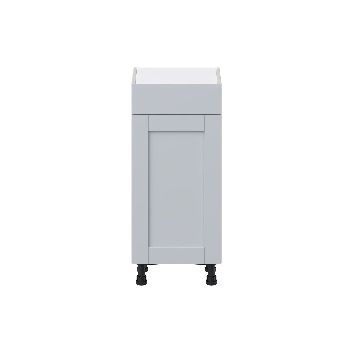 Hugo&Borg Charlesberg 15-in W x 34.5-in H x 14-in D Gray 1-Drawer Base Fully Assembled Cabinet (Flat Panel Shaker Style)