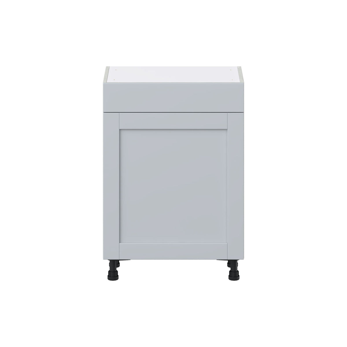 Hugo&Borg Charlesberg 24-in W x 34.5-in H x 14-in D Gray 1-Drawer Base Fully Assembled Cabinet (Flat Panel Shaker Style)