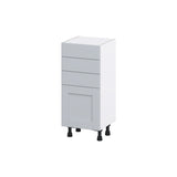 Hugo&Borg Charlesberg 15-in W x 34.5-in H x 14-in D Gray 3-Drawers Base Fully Assembled Cabinet (Flat Panel Shaker Style)