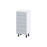 Hugo&Borg Charlesberg 15-in W x 34.5-in H x 14-in D Gray 6-Drawer Base Fully Assembled Cabinet