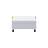 Hugo&Borg Charlesberg 30-in W x 14.5-in H x 24-in D Gray 1-Drawer Base Fully Assembled Cabinet