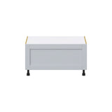 Hugo&Borg Charlesberg 36-in W x 19.5-in H x 24-in D Gray 1-Drawer Base Fully Assembled Cabinet