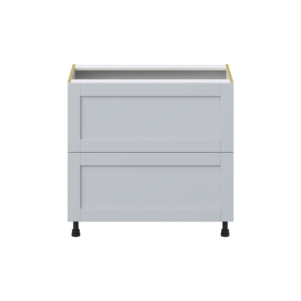 Hugo&Borg Charlesberg 36-in W x 34.5-in H x 24-in D Gray 2-Drawer Base Fully Assembled Cabinet