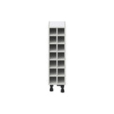 Hugo&Borg 14-Bottle Light Gray Mdf Wall-mounted Wine Cabinet