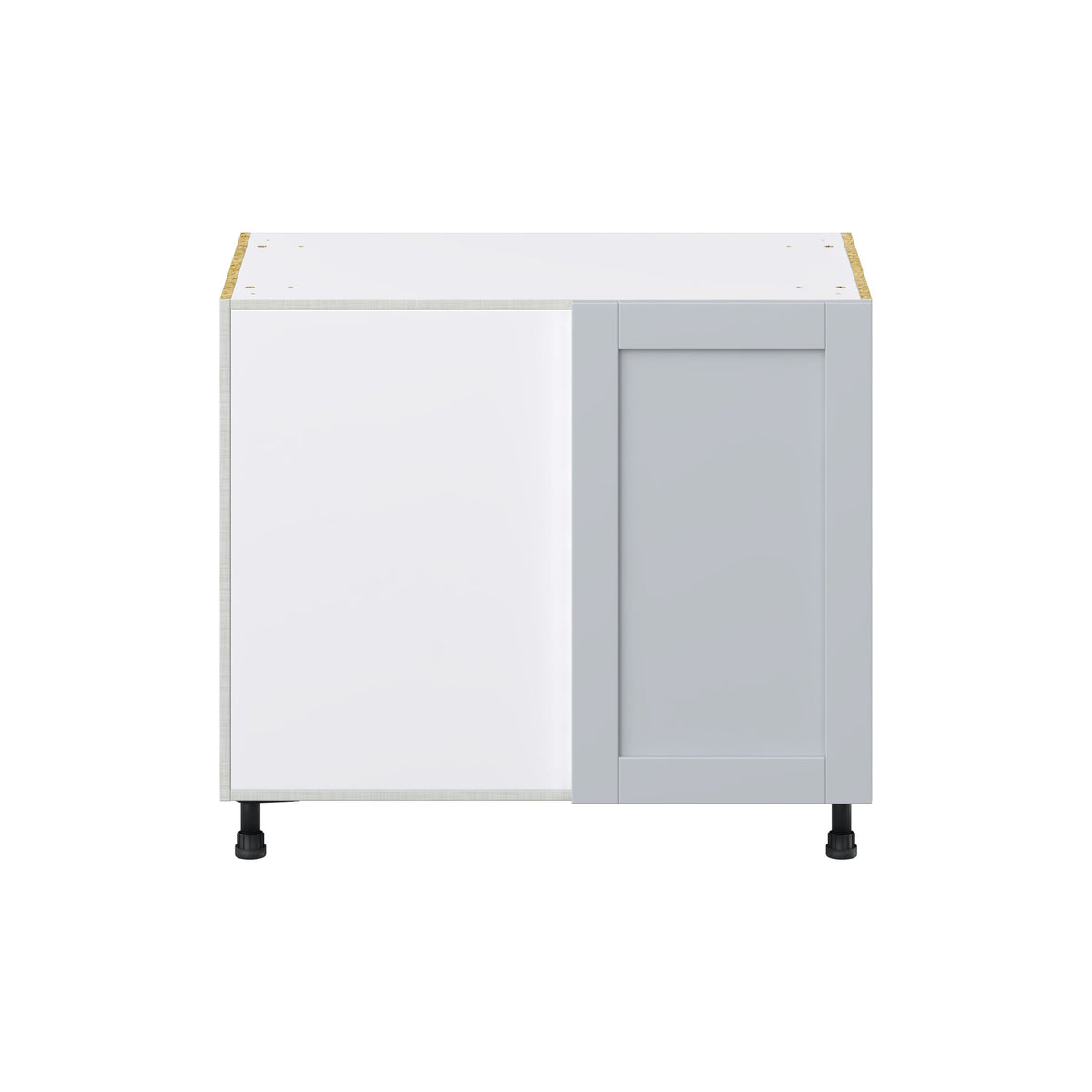 Hugo&Borg Charlesberg 39-in W x 34.5-in H x 24-in D Gray Blind Corner Base Fully Assembled Cabinet (Recessed Panel Shaker Style)