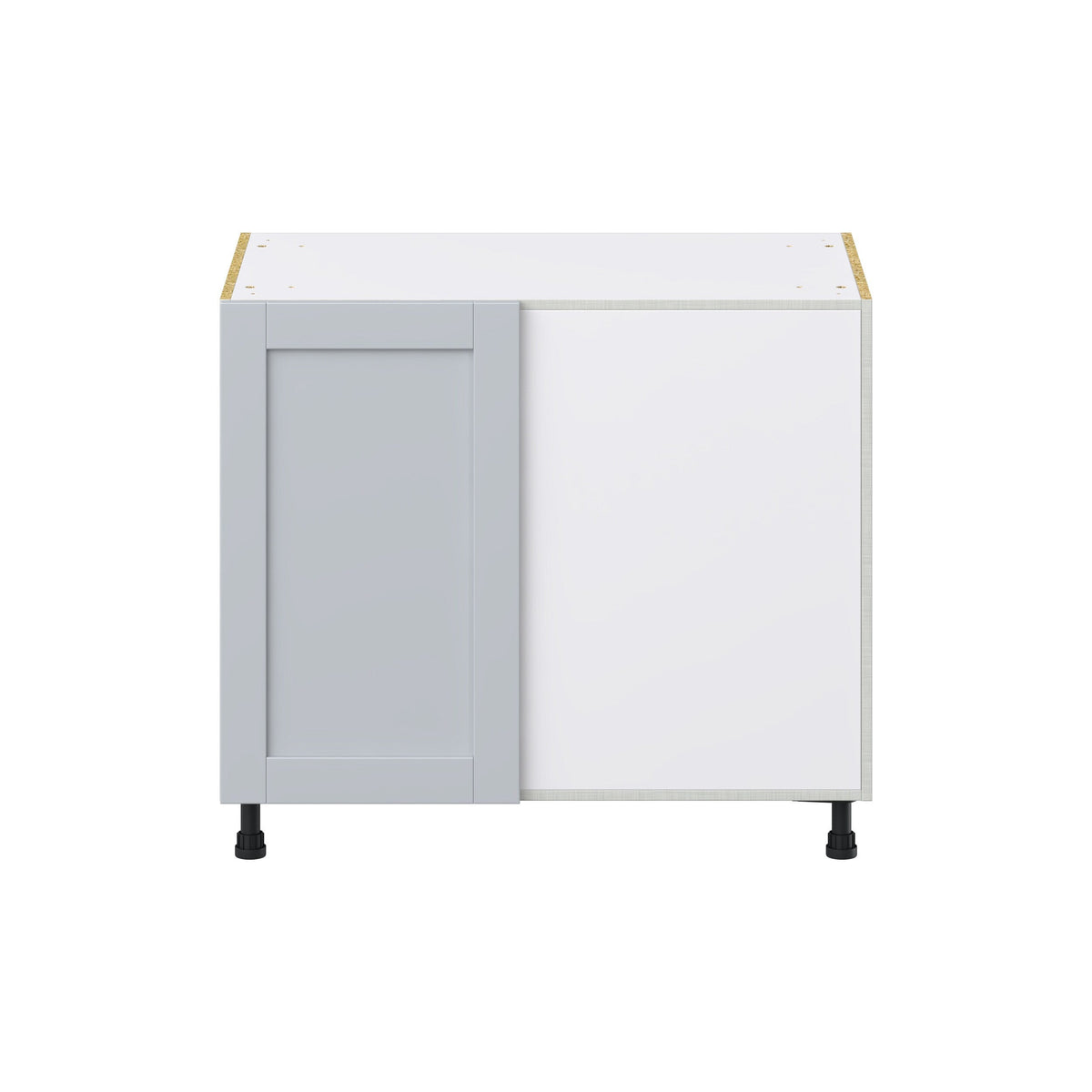 Hugo&Borg Charlesberg 36-in W x 34.5-in H x 36-in D Gray Blind Corner Base Fully Assembled Cabinet (Recessed Panel Shaker Style)
