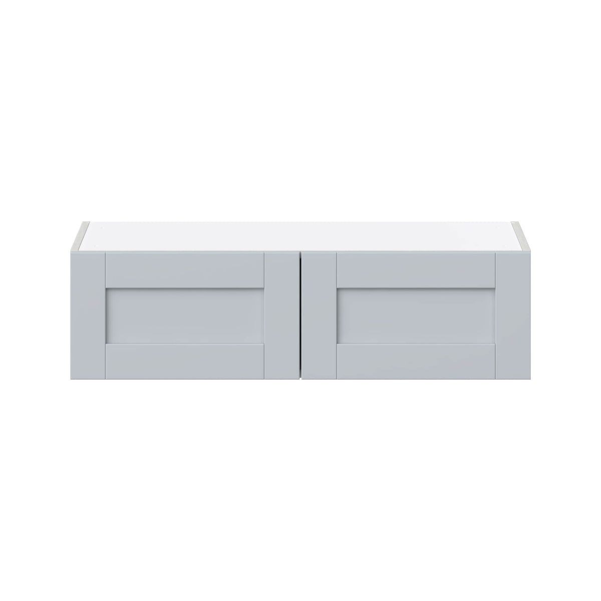 Hugo&Borg Charlesberg 36-in W x 10-in H x 14-in D Gray Wall Fully Assembled Cabinet (Flat Panel Shaker Door Style)