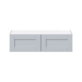 Hugo&Borg Charlesberg 36-in W x 10-in H x 14-in D Gray Wall Fully Assembled Cabinet (Flat Panel Shaker Door Style)