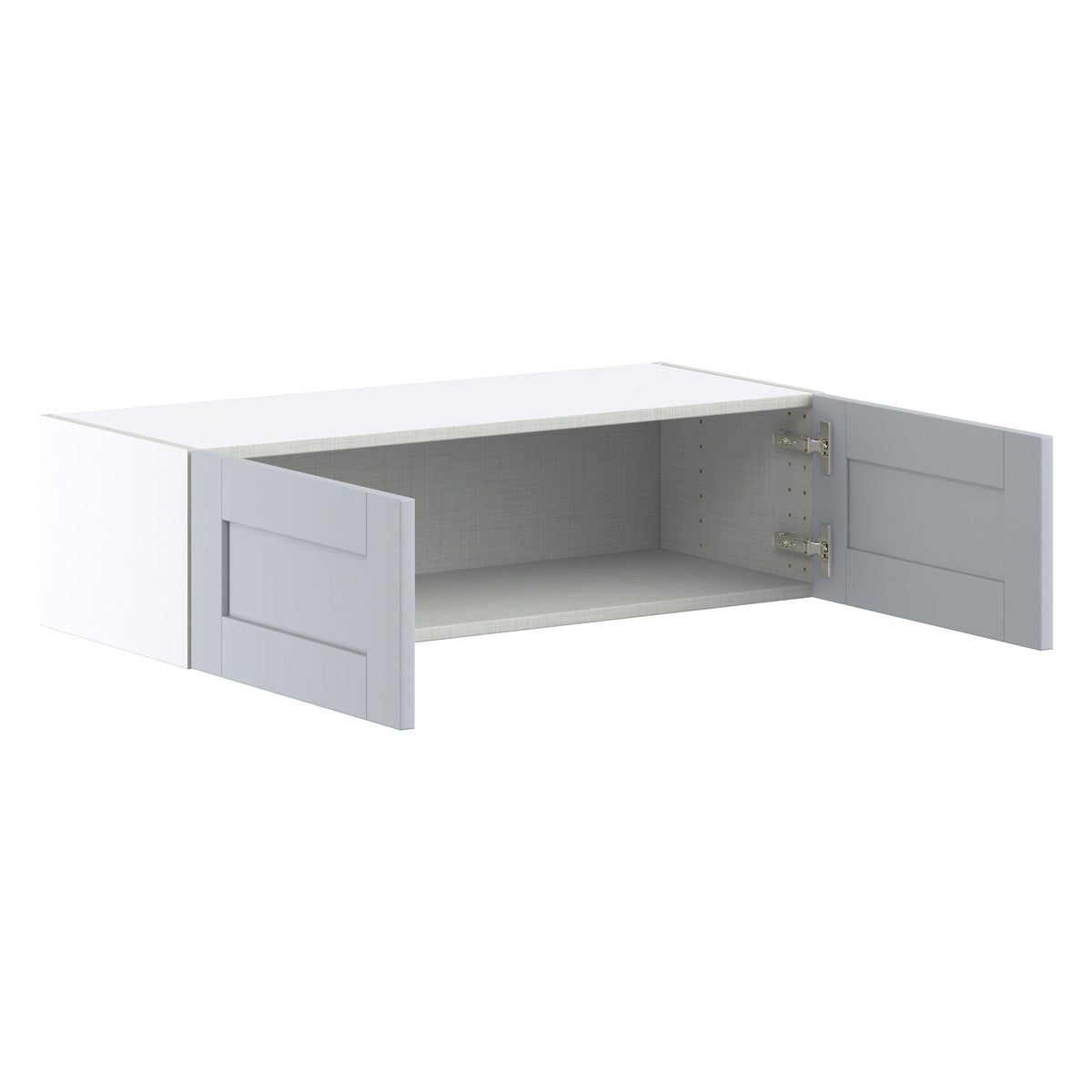 Hugo&Borg Charlesberg 36-in W x 10-in H x 14-in D Gray Wall Fully Assembled Cabinet (Flat Panel Shaker Door Style)