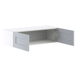 Hugo&Borg Charlesberg 36-in W x 10-in H x 14-in D Gray Wall Fully Assembled Cabinet (Flat Panel Shaker Door Style)