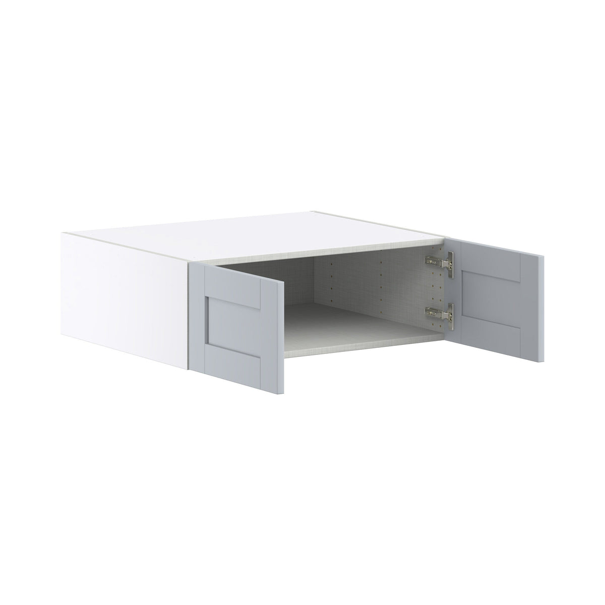Hugo&Borg Charlesberg 30-in W x 10-in H x 24-in D Gray Wall Fully Assembled Cabinet (Flat Panel Shaker Door Style)
