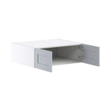 Hugo&Borg Charlesberg 30-in W x 10-in H x 24-in D Gray Wall Fully Assembled Cabinet (Flat Panel Shaker Door Style)