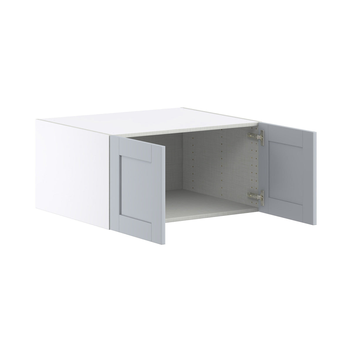 Hugo&Borg Charlesberg 30-in W x 15-in H x 24-in D Gray Wall Fully Assembled Cabinet (Flat Panel Shaker Door Style)