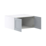 Hugo&Borg Charlesberg 30-in W x 15-in H x 24-in D Gray Wall Fully Assembled Cabinet (Flat Panel Shaker Door Style)