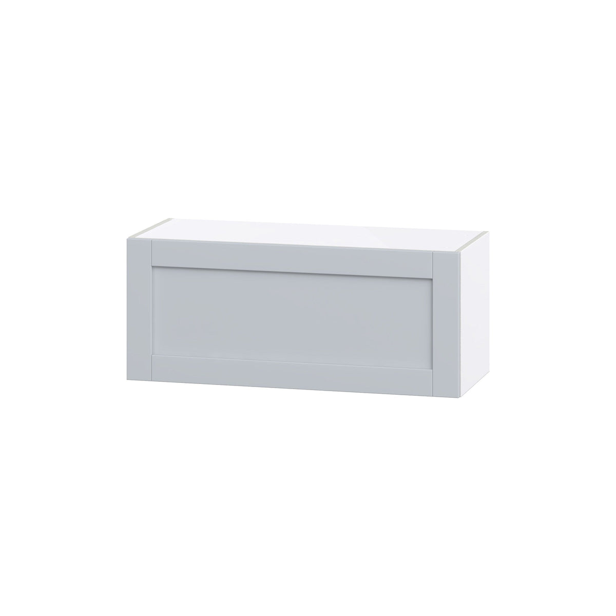 Hugo&Borg Charlesberg 36-in W x 15-in H x 14-in D Gray Wall Fully Assembled Cabinet (Flat Panel Shaker Door Style)