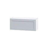 Hugo&Borg Charlesberg 36-in W x 15-in H x 14-in D Gray Wall Fully Assembled Cabinet (Flat Panel Shaker Door Style)