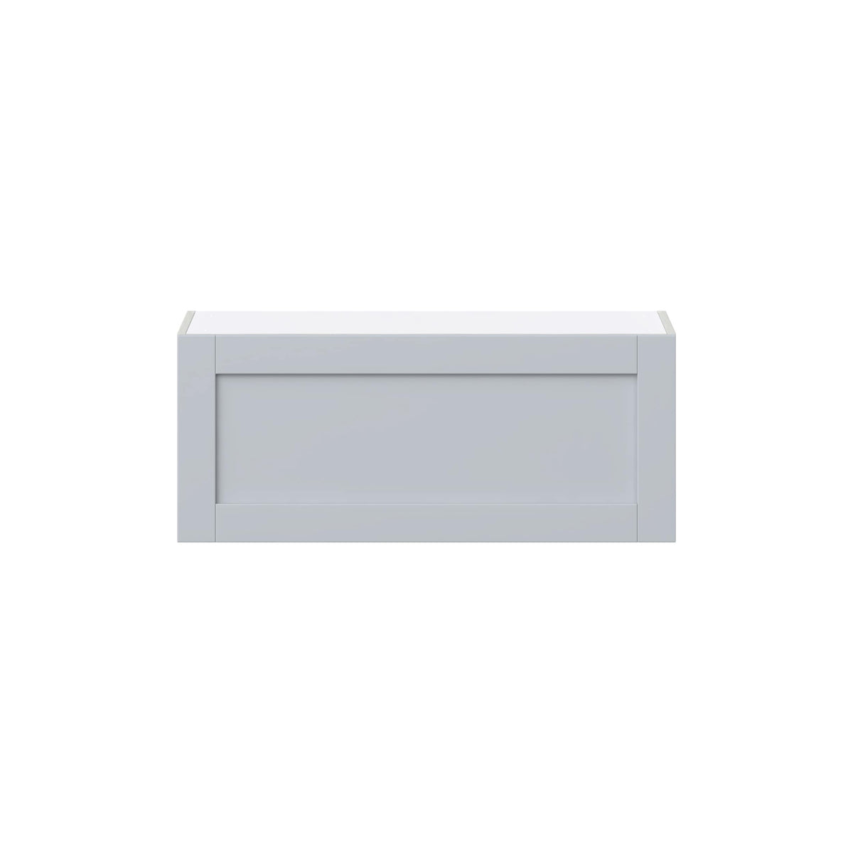 Hugo&Borg Charlesberg 36-in W x 15-in H x 14-in D Gray Wall Fully Assembled Cabinet (Flat Panel Shaker Door Style)