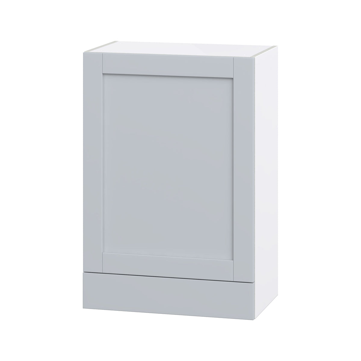 Hugo&Borg Charlesberg 24-in W x 35-in H x 14-in D Gray 1-Drawer Wall Fully Assembled Cabinet (Flat Panel Shaker Style)