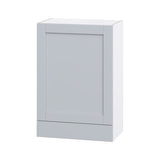 Hugo&Borg Charlesberg 24-in W x 35-in H x 14-in D Gray 1-Drawer Wall Fully Assembled Cabinet (Flat Panel Shaker Style)