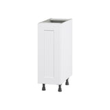 Hugo&Borg Jolie 12-in W x 34.5-in H x 24-in D Warm White Base Fully Assembled Cabinet (Flat Panel Shaker Door Style)