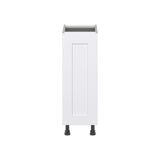 Hugo&Borg Jolie 12-in W x 34.5-in H x 24-in D Warm White Base Fully Assembled Cabinet (Flat Panel Shaker Door Style)