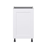 Hugo&Borg Jolie 21-in W x 34.5-in H x 24-in D Warm White Base Fully Assembled Cabinet (Flat Panel Shaker Door Style)