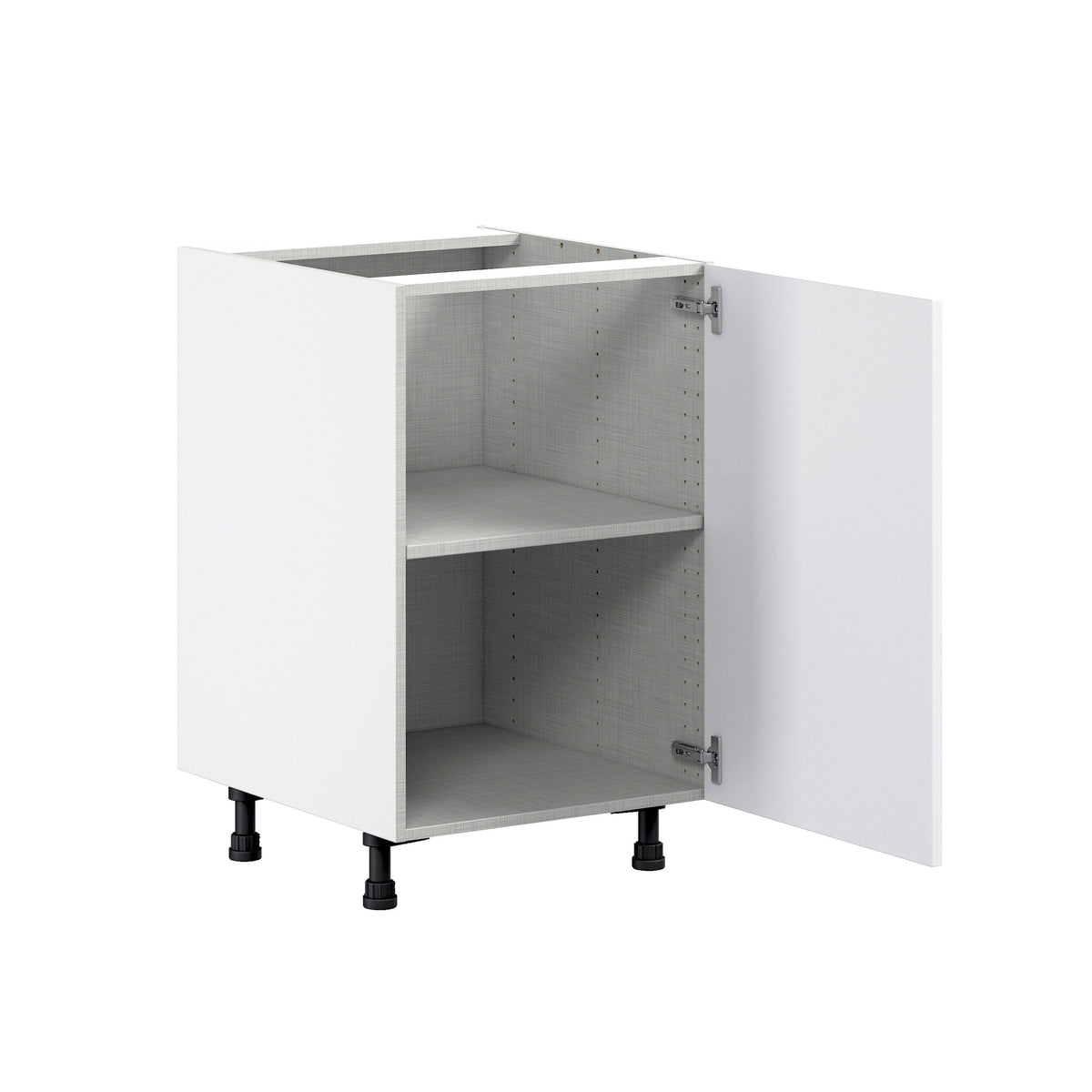 Hugo&Borg Jolie 21-in W x 34.5-in H x 24-in D Warm White Base Fully Assembled Cabinet (Flat Panel Shaker Door Style)
