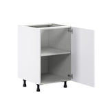 Hugo&Borg Jolie 21-in W x 34.5-in H x 24-in D Warm White Base Fully Assembled Cabinet (Flat Panel Shaker Door Style)