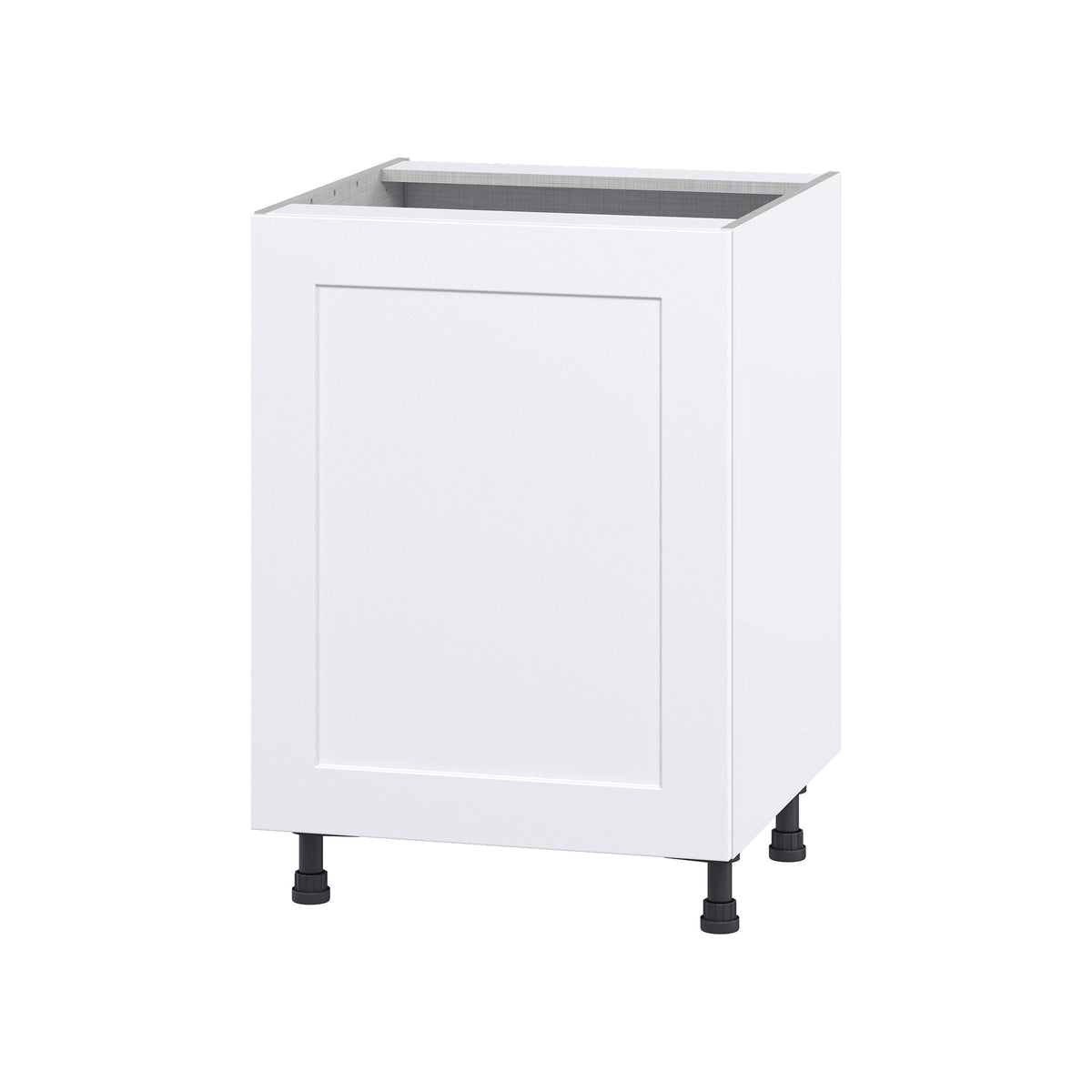 Hugo&Borg Jolie 24-in W x 34.5-in H x 24-in D Warm White Base Fully Assembled Cabinet (Flat Panel Shaker Door Style)