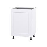 Hugo&Borg Jolie 24-in W x 34.5-in H x 24-in D Warm White Base Fully Assembled Cabinet (Flat Panel Shaker Door Style)
