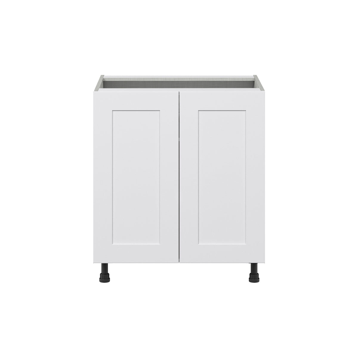 Hugo&Borg Jolie 30-in W x 34.5-in H x 24-in D Warm White Base Fully Assembled Cabinet (Flat Panel Shaker Door Style)