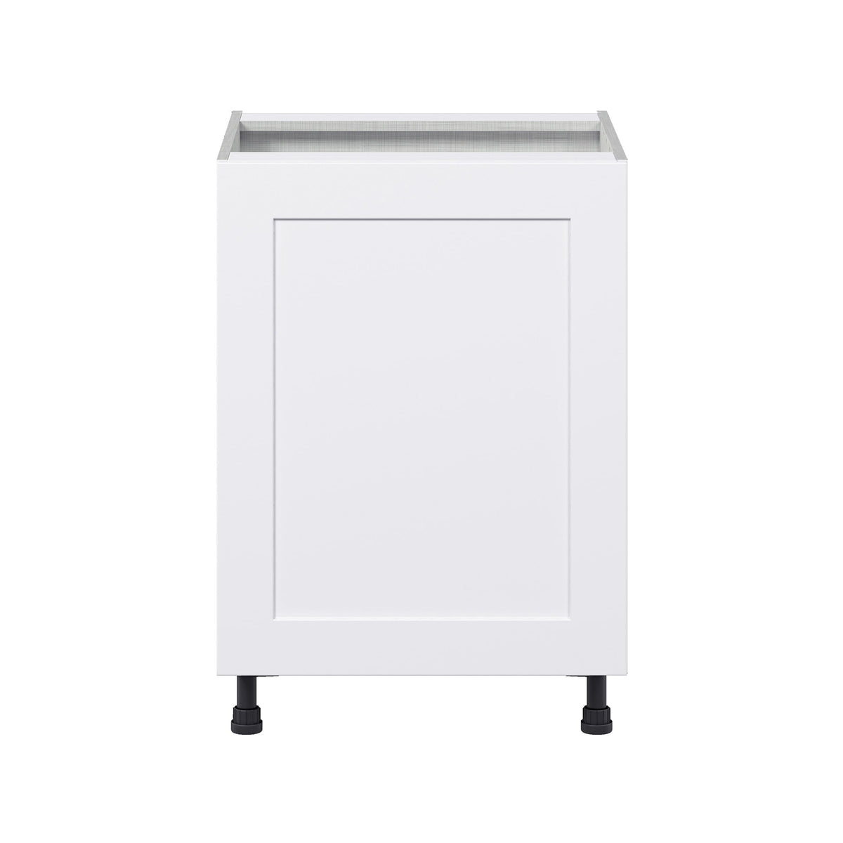 Hugo&Borg Jolie 24-in W x 34.5-in H x 24-in D Warm White 3-Drawers Base Fully Assembled Cabinet (Flat Panel Shaker Style)