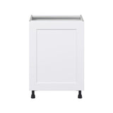 Hugo&Borg Jolie 24-in W x 34.5-in H x 24-in D Warm White 3-Drawers Base Fully Assembled Cabinet (Flat Panel Shaker Style)