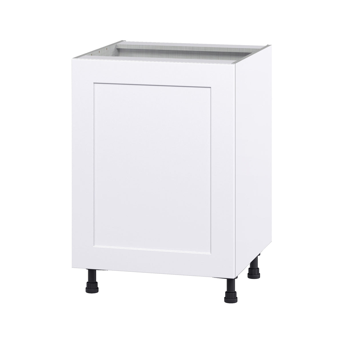 Hugo&Borg Jolie 24-in W x 34.5-in H x 24-in D Warm White 3-Drawers Base Fully Assembled Cabinet (Flat Panel Shaker Style)