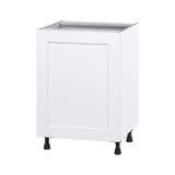 Hugo&Borg Jolie 24-in W x 34.5-in H x 24-in D Warm White 3-Drawers Base Fully Assembled Cabinet (Flat Panel Shaker Style)