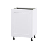 Hugo&Borg Jolie 24-in W x 34.5-in H x 24-in D Warm White Sink Base Fully Assembled Cabinet (Flat Panel Shaker Style)