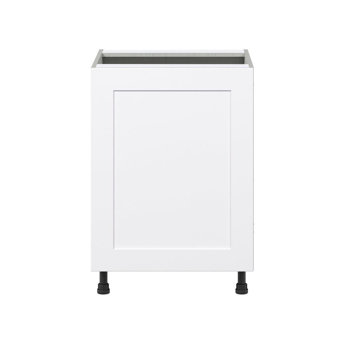 Hugo&Borg Jolie 24-in W x 34.5-in H x 24-in D Warm White Sink Base Fully Assembled Cabinet (Flat Panel Shaker Style)