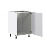 Hugo&Borg Jolie 24-in W x 34.5-in H x 24-in D Warm White Sink Base Fully Assembled Cabinet (Flat Panel Shaker Style)