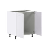 Hugo&Borg Jolie 30-in W x 34.5-in H x 24-in D Warm White Sink Base Fully Assembled Cabinet (Flat Panel Shaker Style)