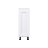 Hugo&Borg Jolie 12-in W x 34.5-in H x 14-in D Warm White Base Fully Assembled Cabinet (Flat Panel Shaker Door Style)