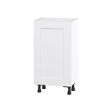 Hugo&Borg Jolie 18-in W x 34.5-in H x 14-in D Warm White Base Fully Assembled Cabinet (Flat Panel Shaker Door Style)