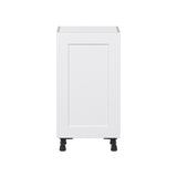 Hugo&Borg Jolie 18-in W x 34.5-in H x 14-in D Warm White Base Fully Assembled Cabinet (Flat Panel Shaker Door Style)