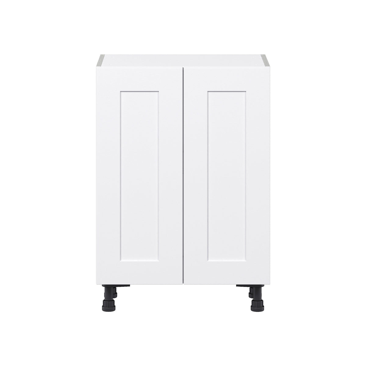 Hugo&Borg Jolie 24-in W x 34.5-in H x 14-in D Warm White Base Fully Assembled Cabinet (Flat Panel Shaker Door Style)