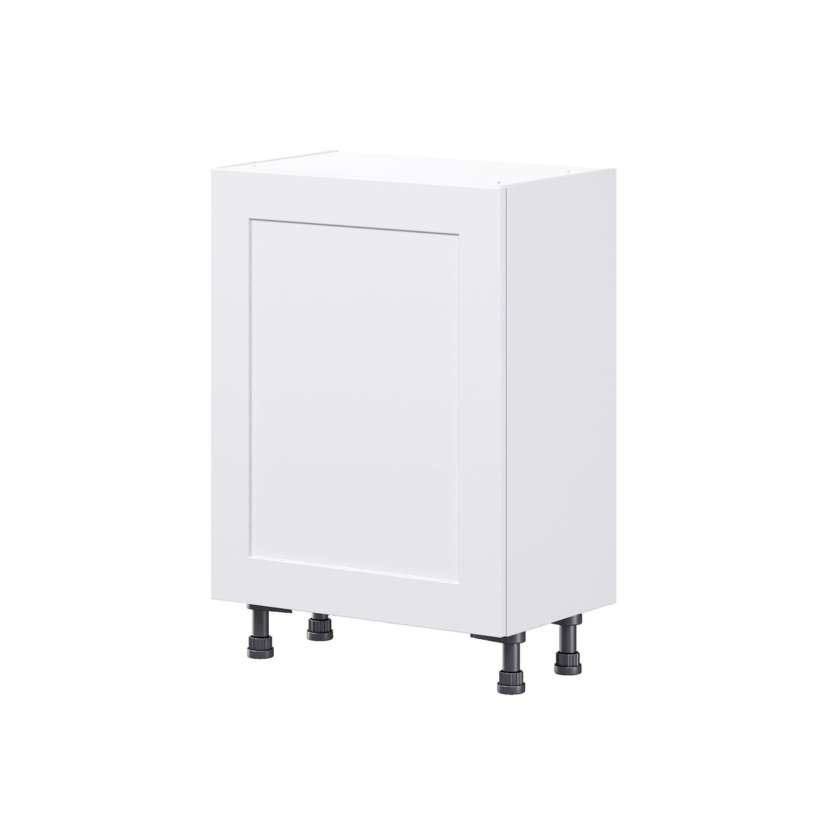 Hugo&Borg Jolie 24-in W x 34.5-in H x 14-in D Warm White 3-Drawers Base Fully Assembled Cabinet (Flat Panel Shaker Style)