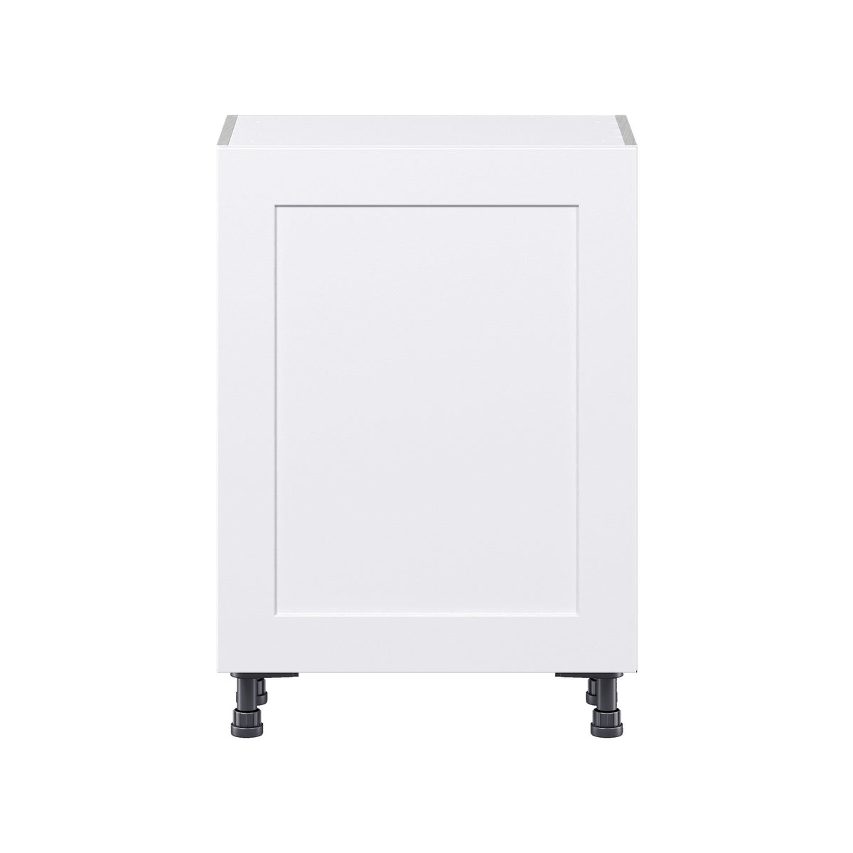Hugo&Borg Jolie 24-in W x 34.5-in H x 14-in D Warm White 3-Drawers Base Fully Assembled Cabinet (Flat Panel Shaker Style)